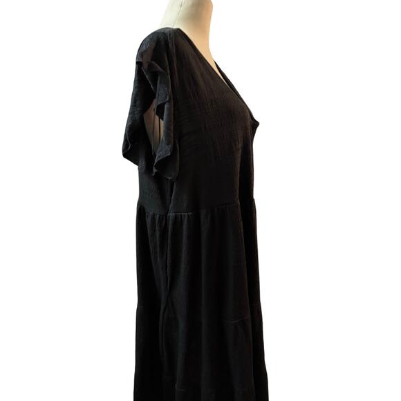 Max Studio S NWT dress black Flutter sleeve Tiered Dress A Line NWT $118
1X - Picture 2 of 6